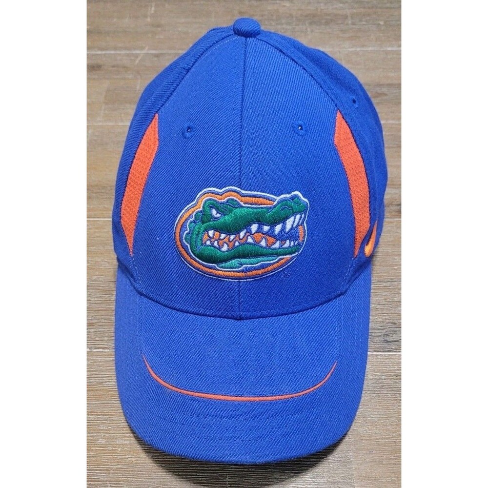 VTG Florida Gators Hat NCAA UF Nike Team Adjustable Cap Lid Blue Orange Football